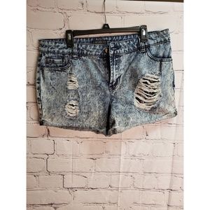 Forever 21+ distressed shorts